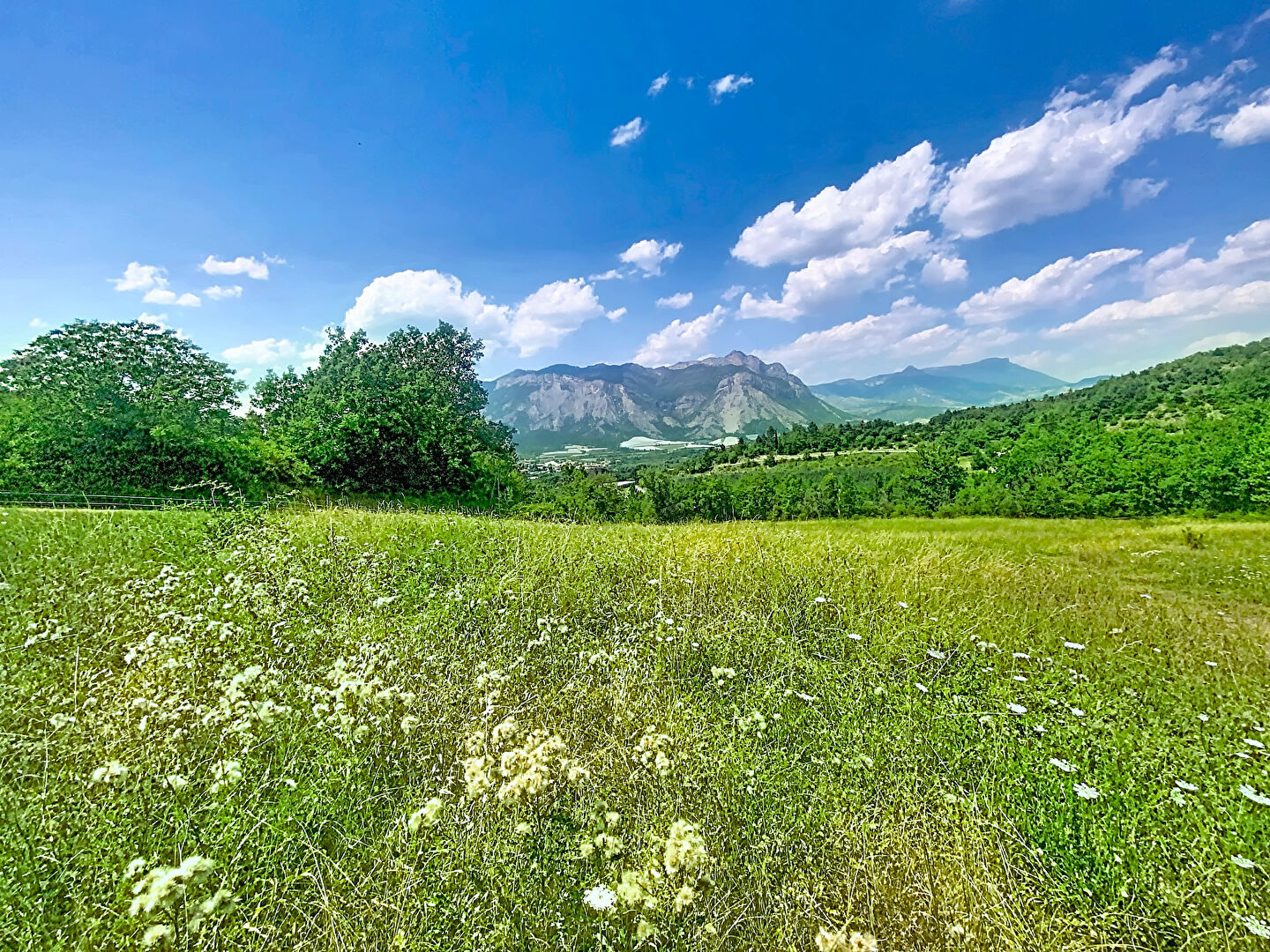 A vendre terrain constructible viabilisé de 1313 m² à 20 mn de Sisteron · à Claret · 100 000 €