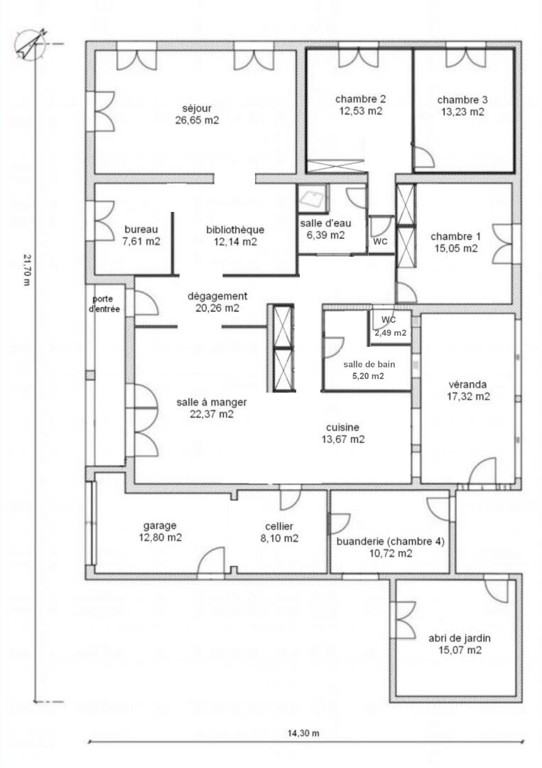 CASTANET-TOLOSAN ? Hyper-centre ? Maison familiale de 150 m² avec T2 indépendant de 35 m² sur une parcelle de 1 000 m²