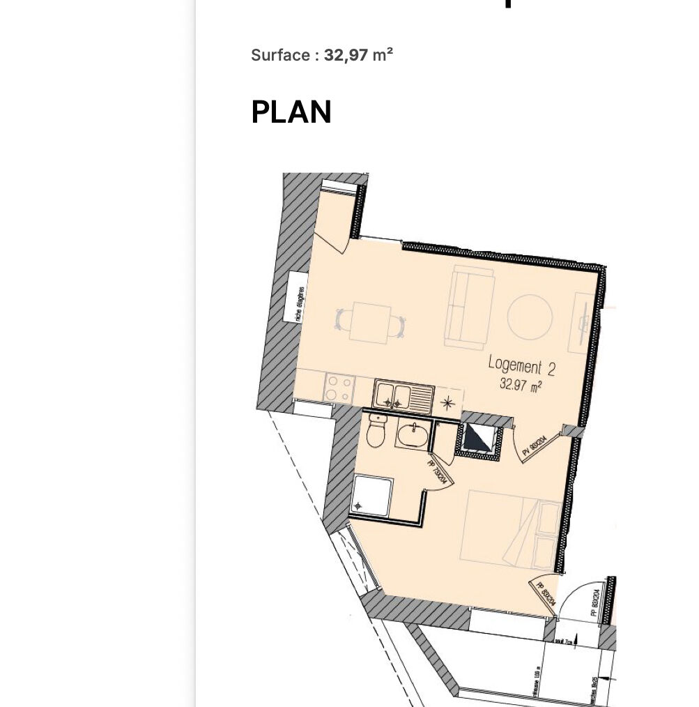 Appartement 2 pièces 33 m² · à Sarzeau · 33 m² · 165 850 €
