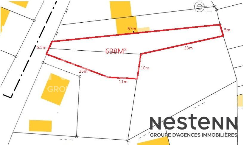 Terrain à bâtir en campagne de Trignac 698 m2 libre de constructeur · 96 900 €