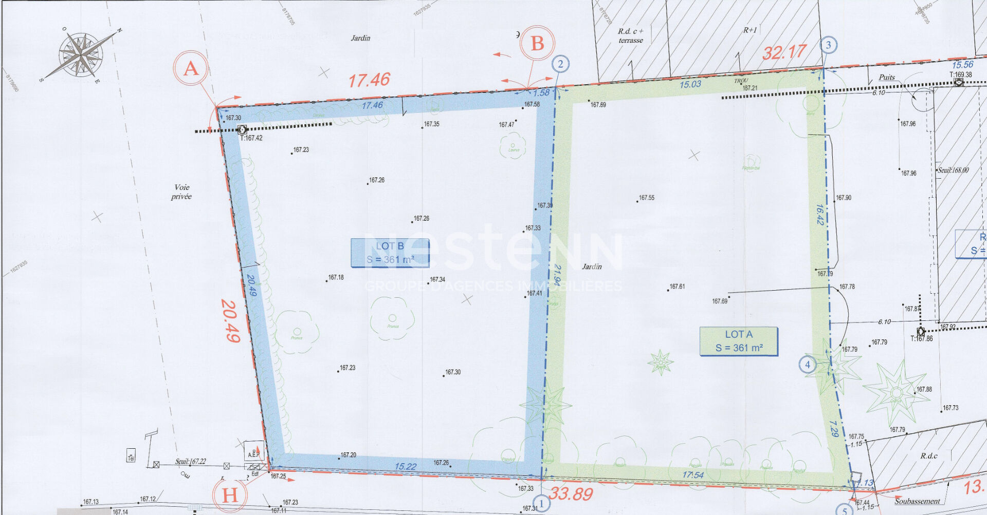 Terrain Bois D Arcy 361 m2 Lot A · 241 500 €