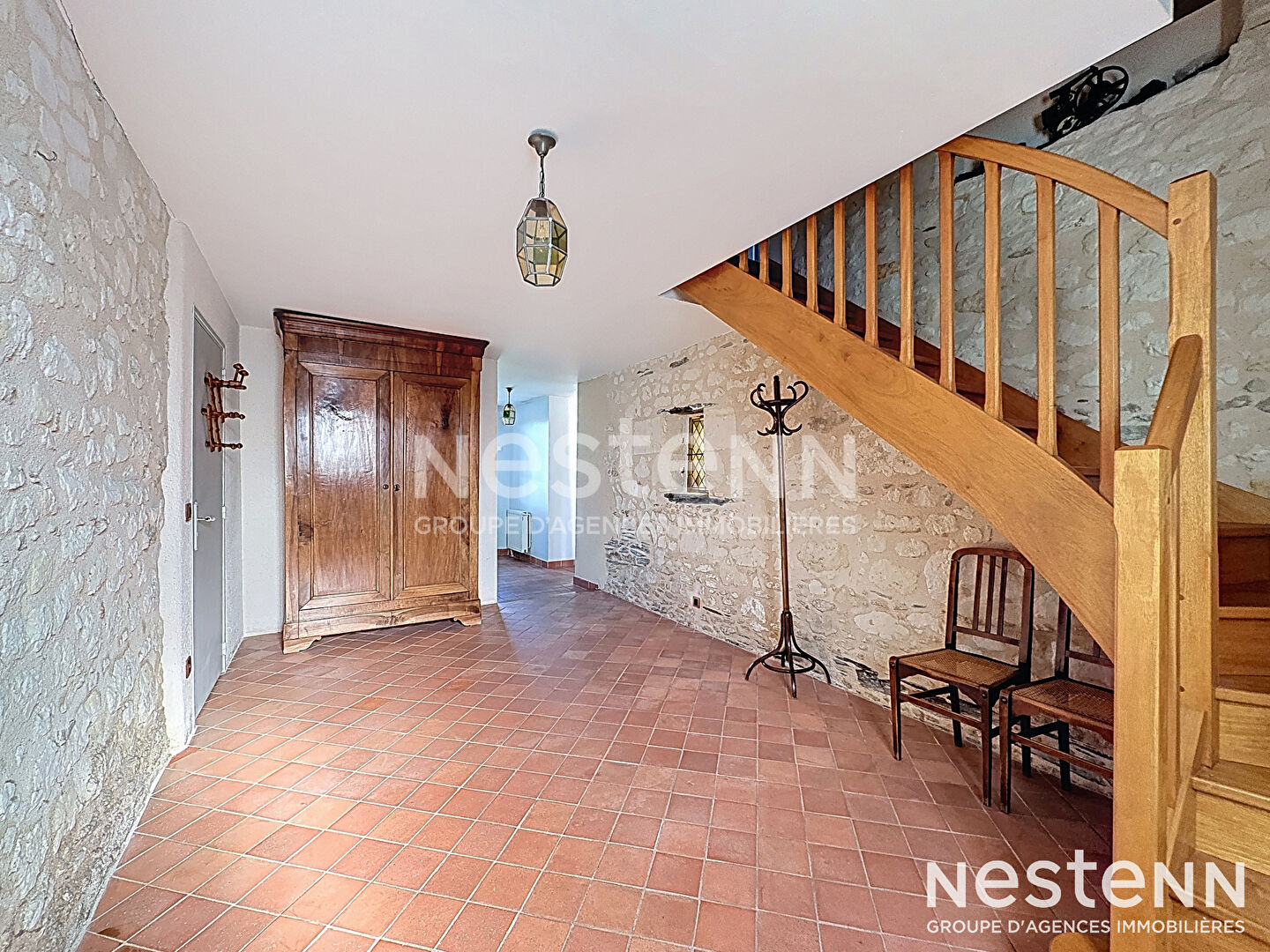 A VENDRE maison ancienne de type Longère en campagne du Plessis Grammoire 49800 Loire Authion - 6 Pièces 223 m² en surface 2024 m² de jardin !