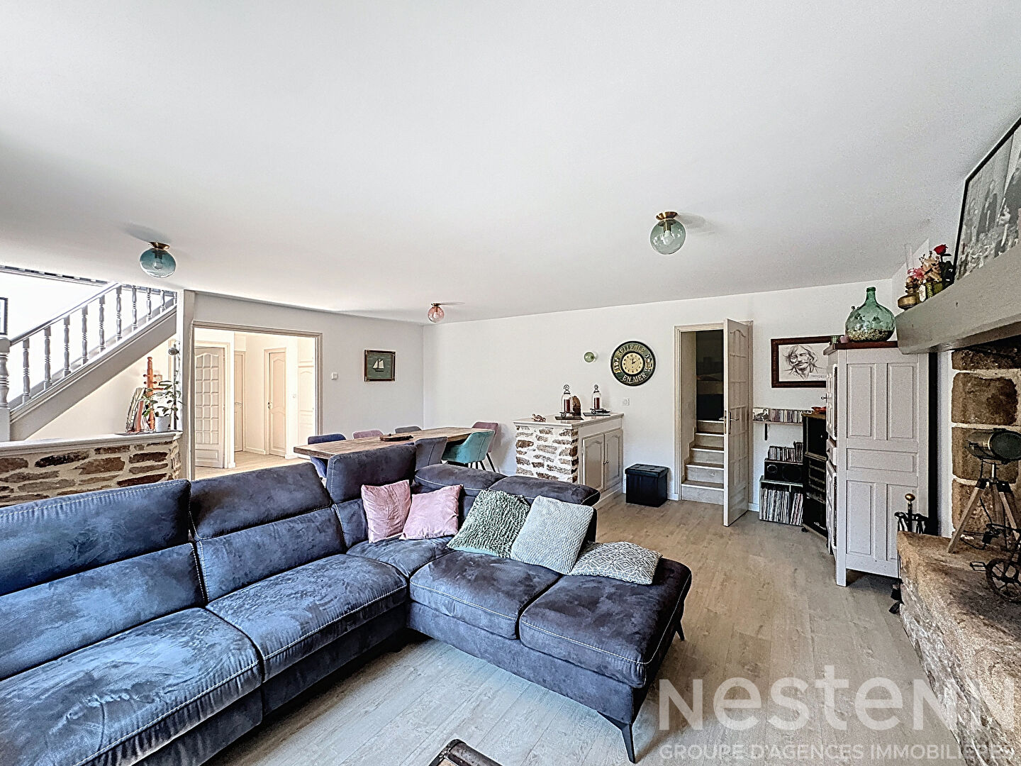 Longère rénovée clé en main, 142m², 5 chambres - Languidic.