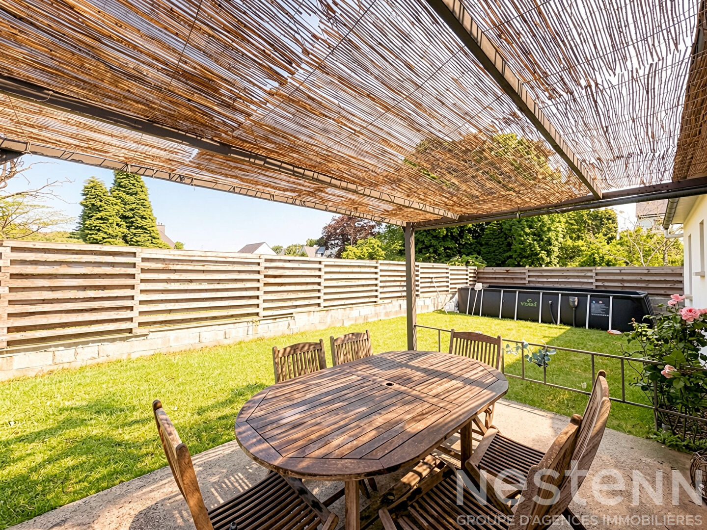 Maison de plain-pied - 90m² - 4 chambres - Garage - Jardin clos ; Branderion.