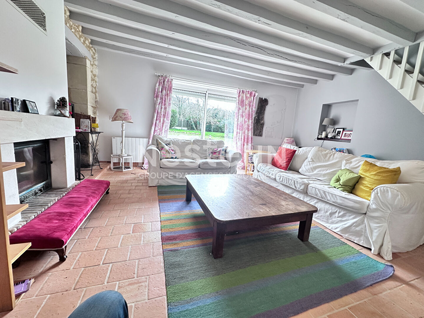 Vente ancienne longère rénovée de 117 m² avec piscine extérieure chauffée près de la forêt de Bercé à  Jupilles (72500)