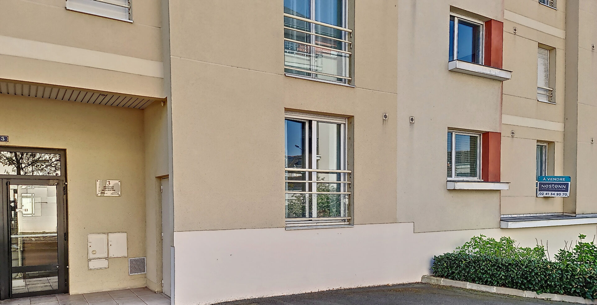 A vendre Angers Bichon, les hauts de la doutre, appartement type 2 , rezdechaussee sureleve