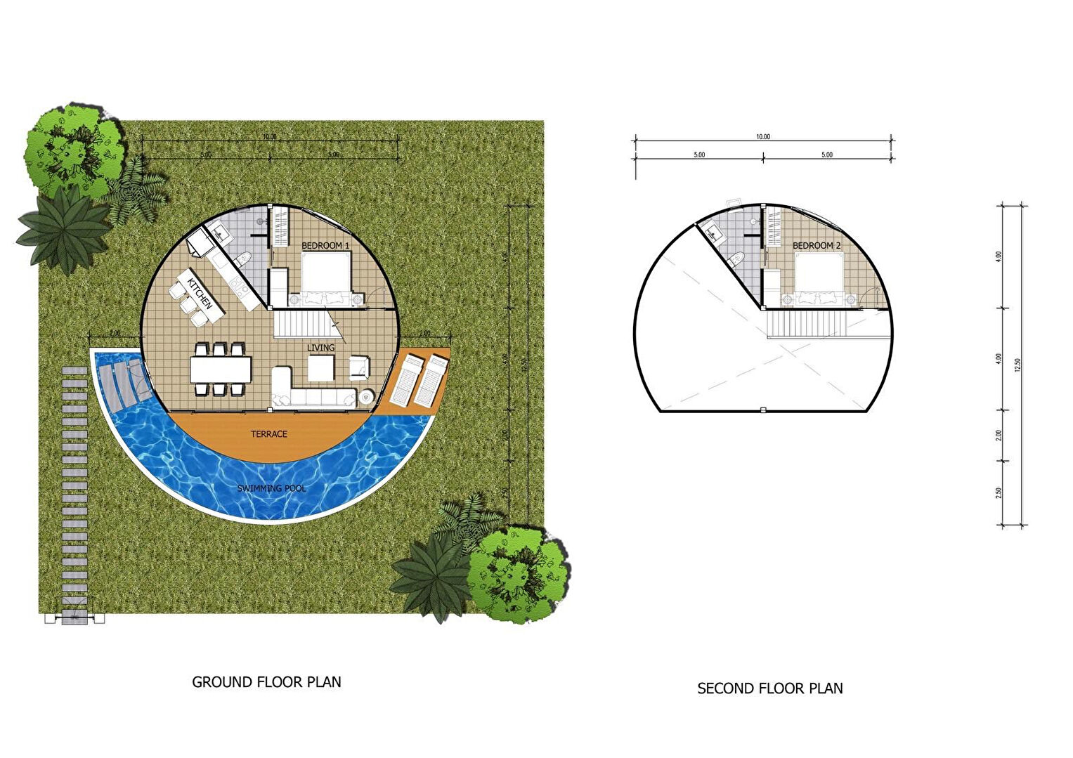 Villas de luxe avec piscine à Koh Phangan - Bahagia Villas