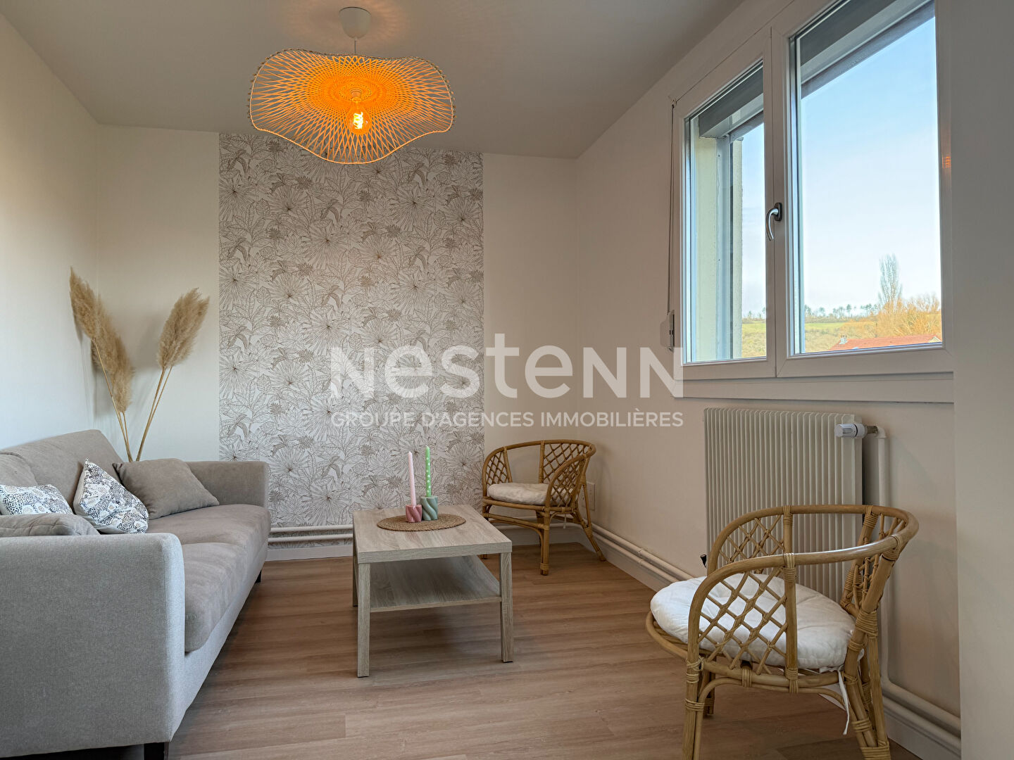 Appartement rénové - 3 chambres - Garage - 1er étage - Belleville sur Meuse