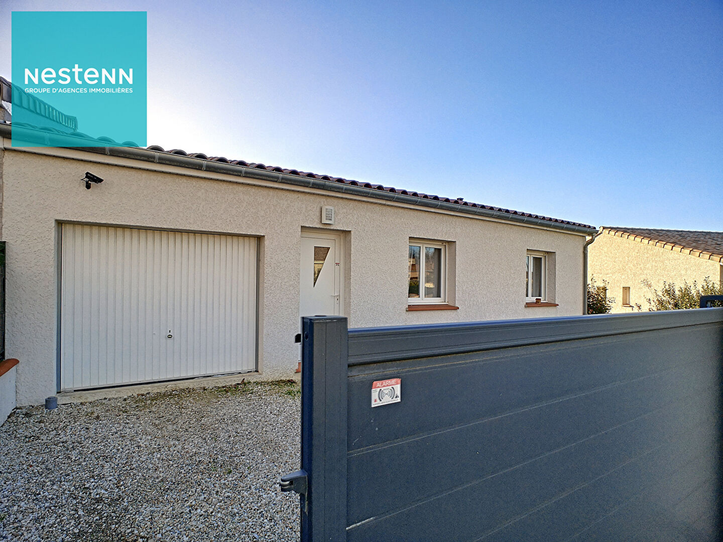 Maison a vendre, plain pied, garage et jardin, Villefranche De Lauragais 4 pieces