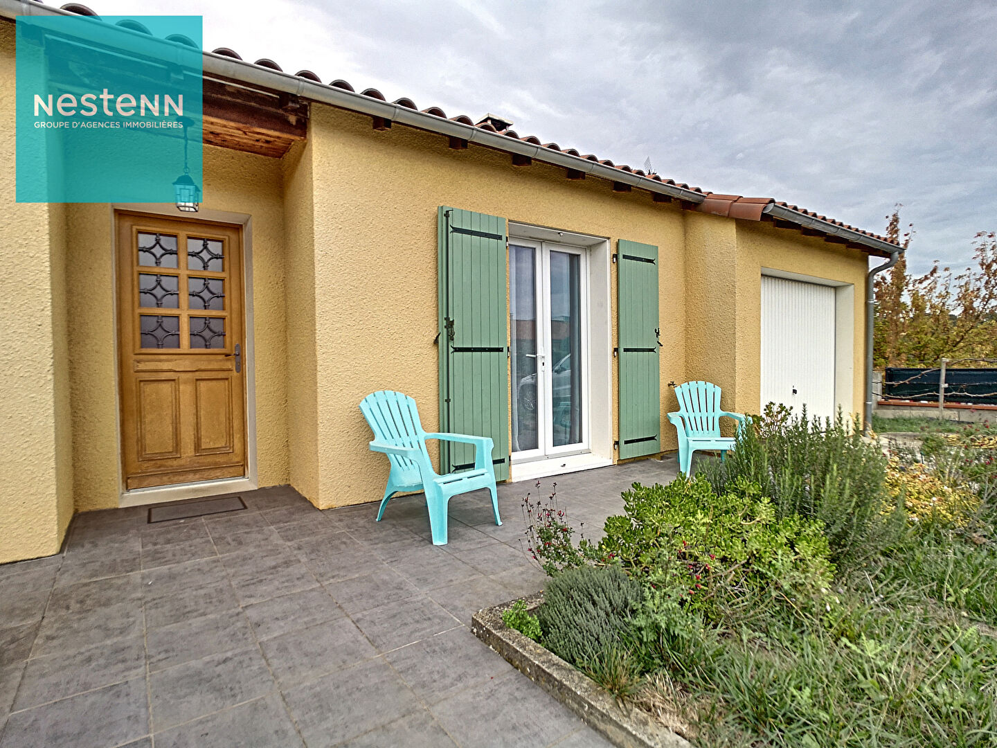 Villa T5 plain pied a vendre, jardin et garage, Villefranche de Lauragais