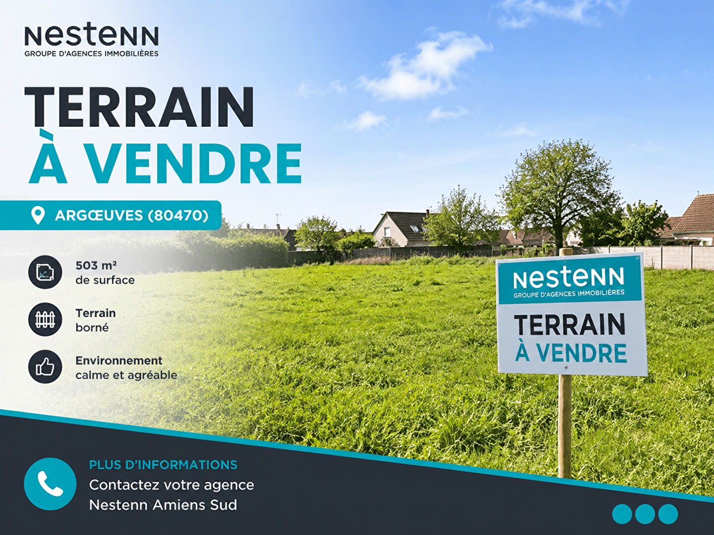 Terrain 503 m² · à Argoeuves · 503 m² · 95 000 €