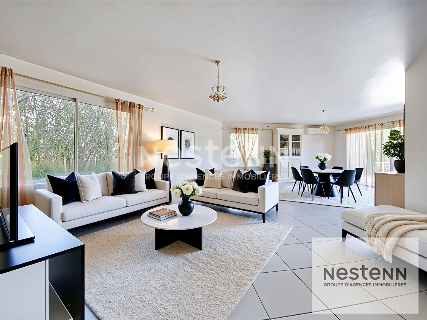 A vendre maison 6 pièces de 170 m² avec  plus de 50 m² de dépendance et piscine sur terrain arboré d'environ 980 m² à Montpellier secteur Aiguelongue