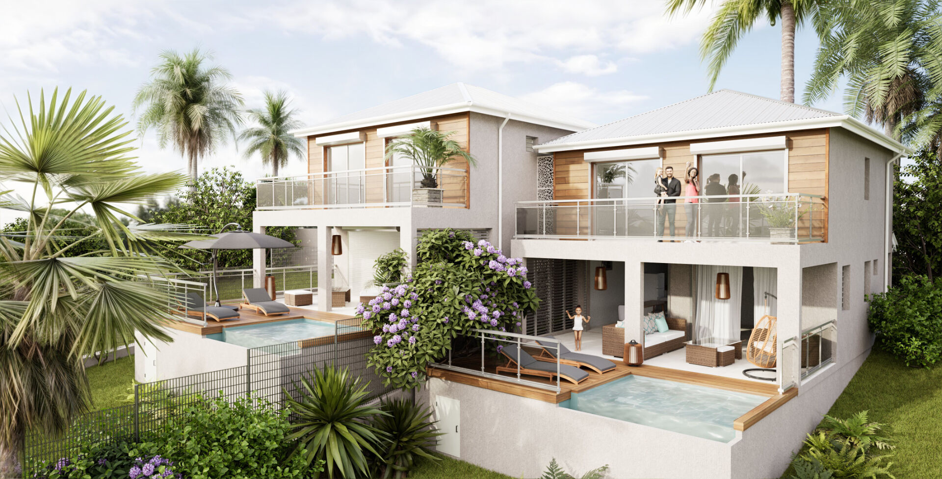 A VENDRE VILLA F4 EN VEFA AVEC VUE MER ET MONTAGNE A PETIT-BOURG