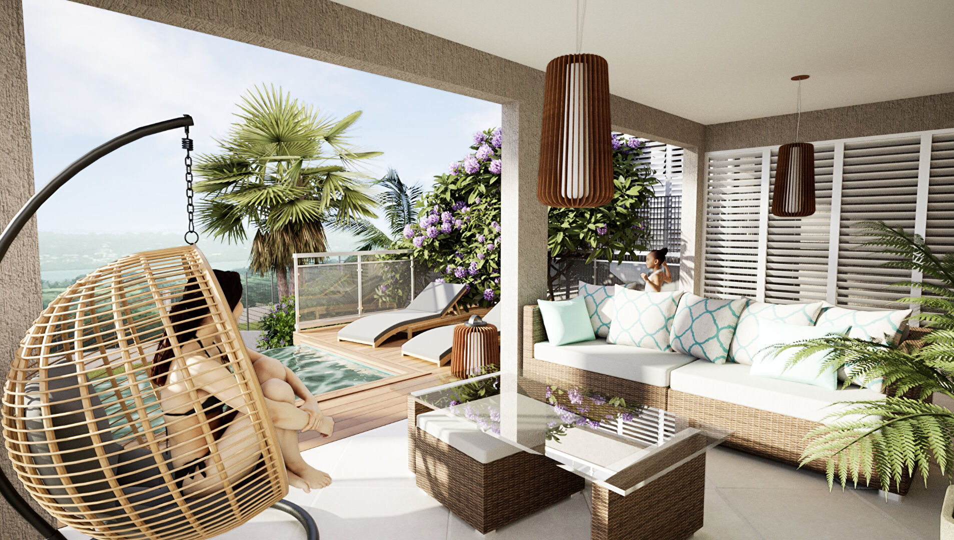 A VENDRE VILLA F4 EN VEFA AVEC VUE MER ET MONTAGNE A PETIT-BOURG