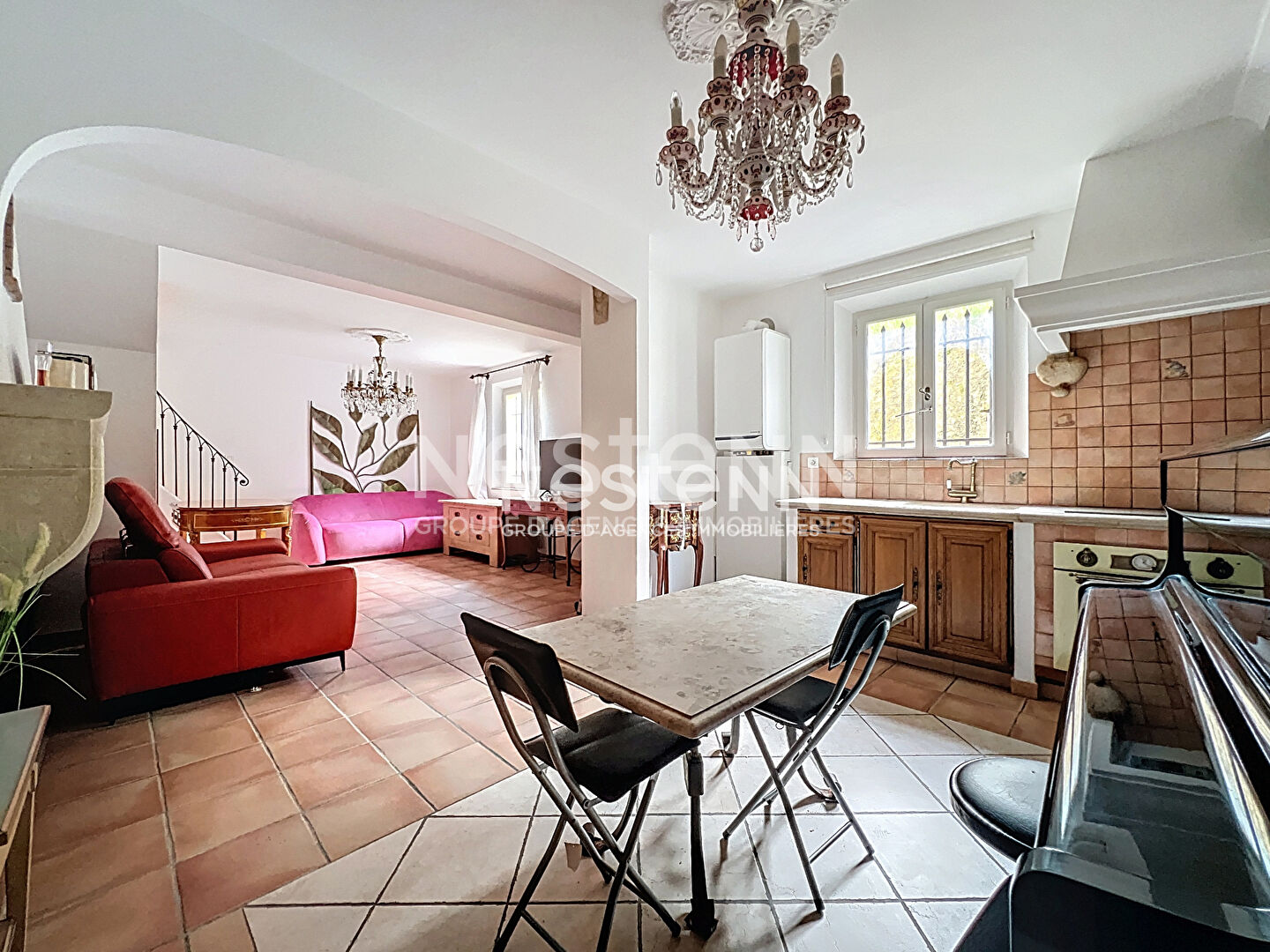 VALLAURIS - Maison de ville - 3P - 67m² - Parking - Pas de charge - Sud-Ouest