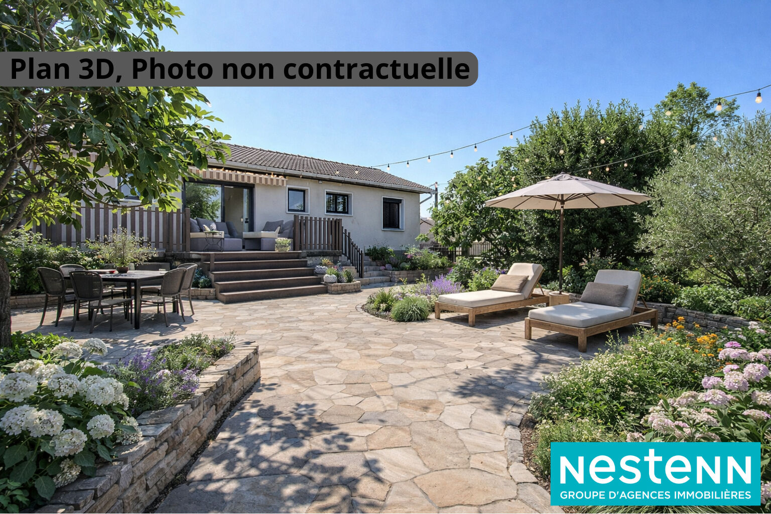 Maison traversante 5 pièces avec jardin et sous-sol - 69330 MEYZIEU