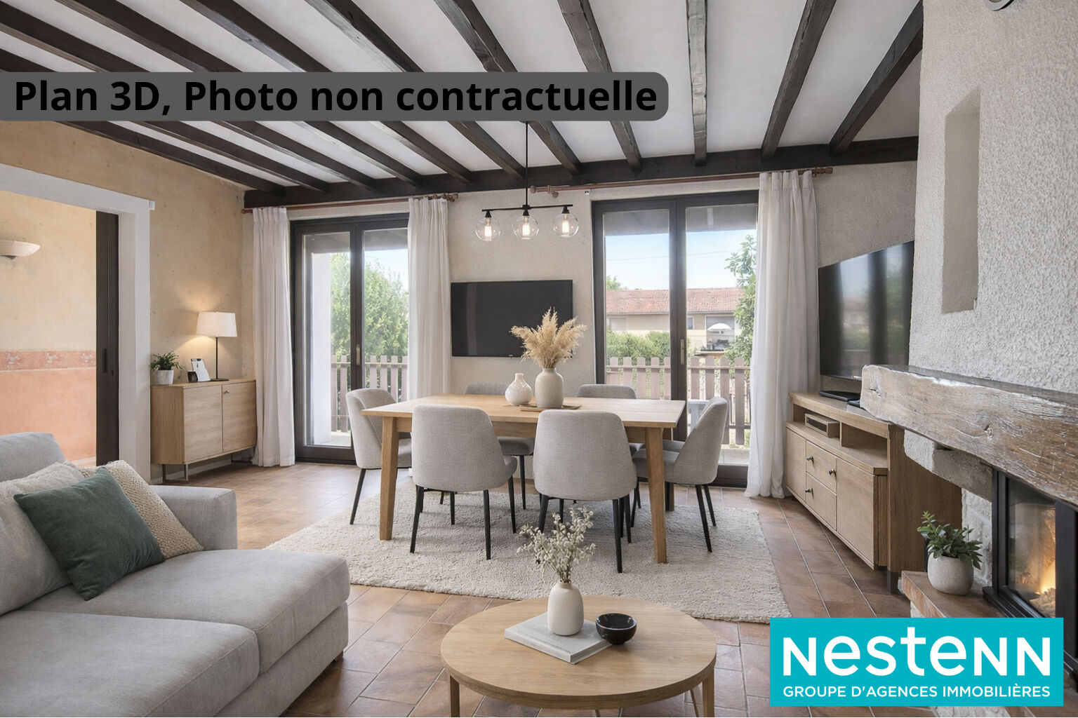 Maison traversante 5 pièces avec jardin et sous-sol - 69330 MEYZIEU