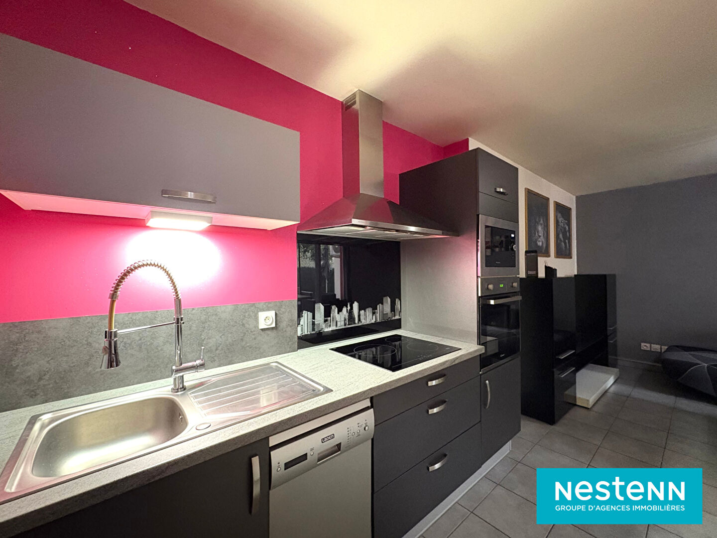 Appartement de type 2 de 48.62m²  avec garage situé au Centre de Vaulx-en-Velin