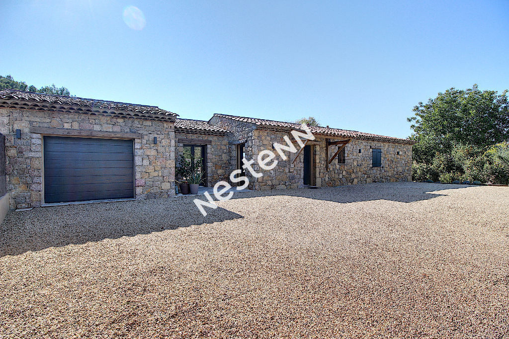 SAINT ANTONIN DU VAR Villa NEUVE en pierre avec PISCINE.