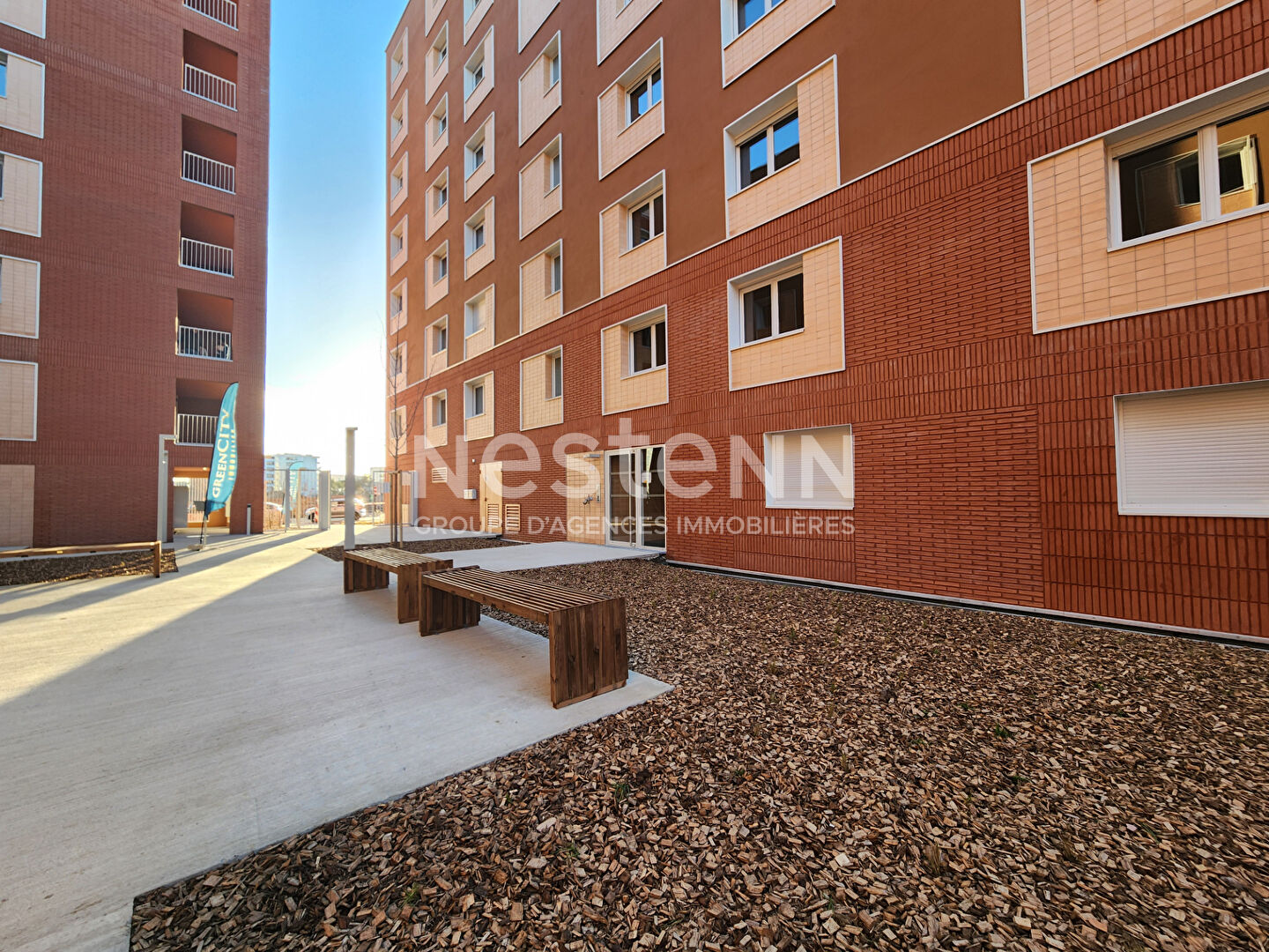 Appartement Toulouse Montaudran, 31400 T2 47.23m² avec jardin et terrasse et place de parking