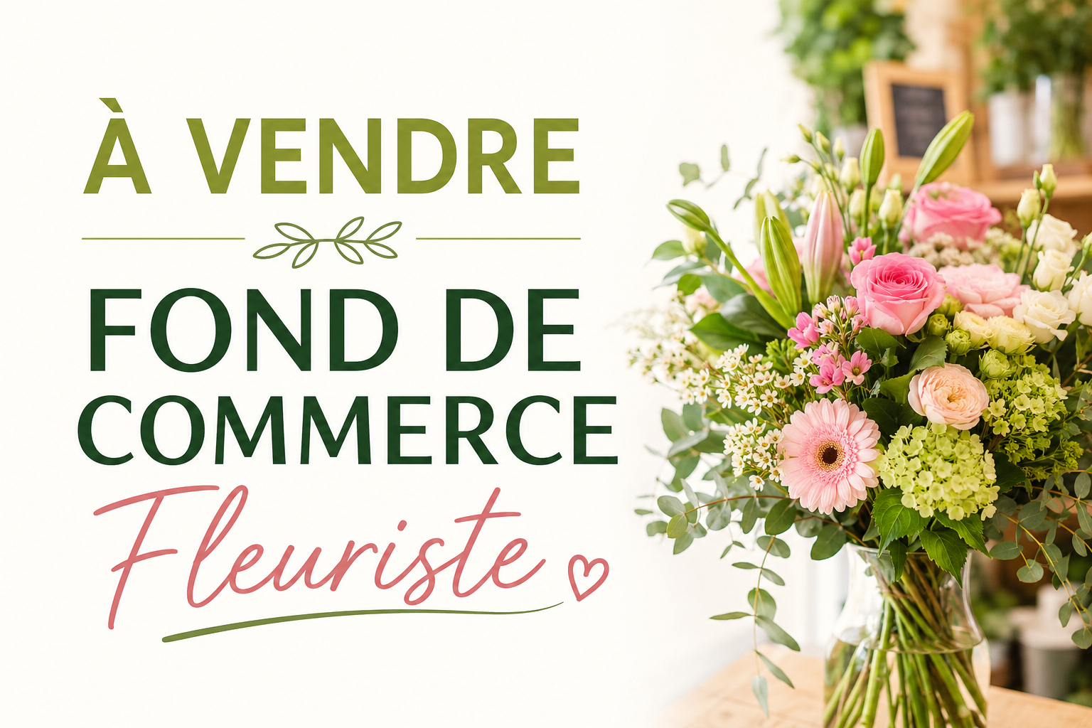 FONDS DE COMMERCE FLEURISTE ? MONDEVILLE · 91 800 €