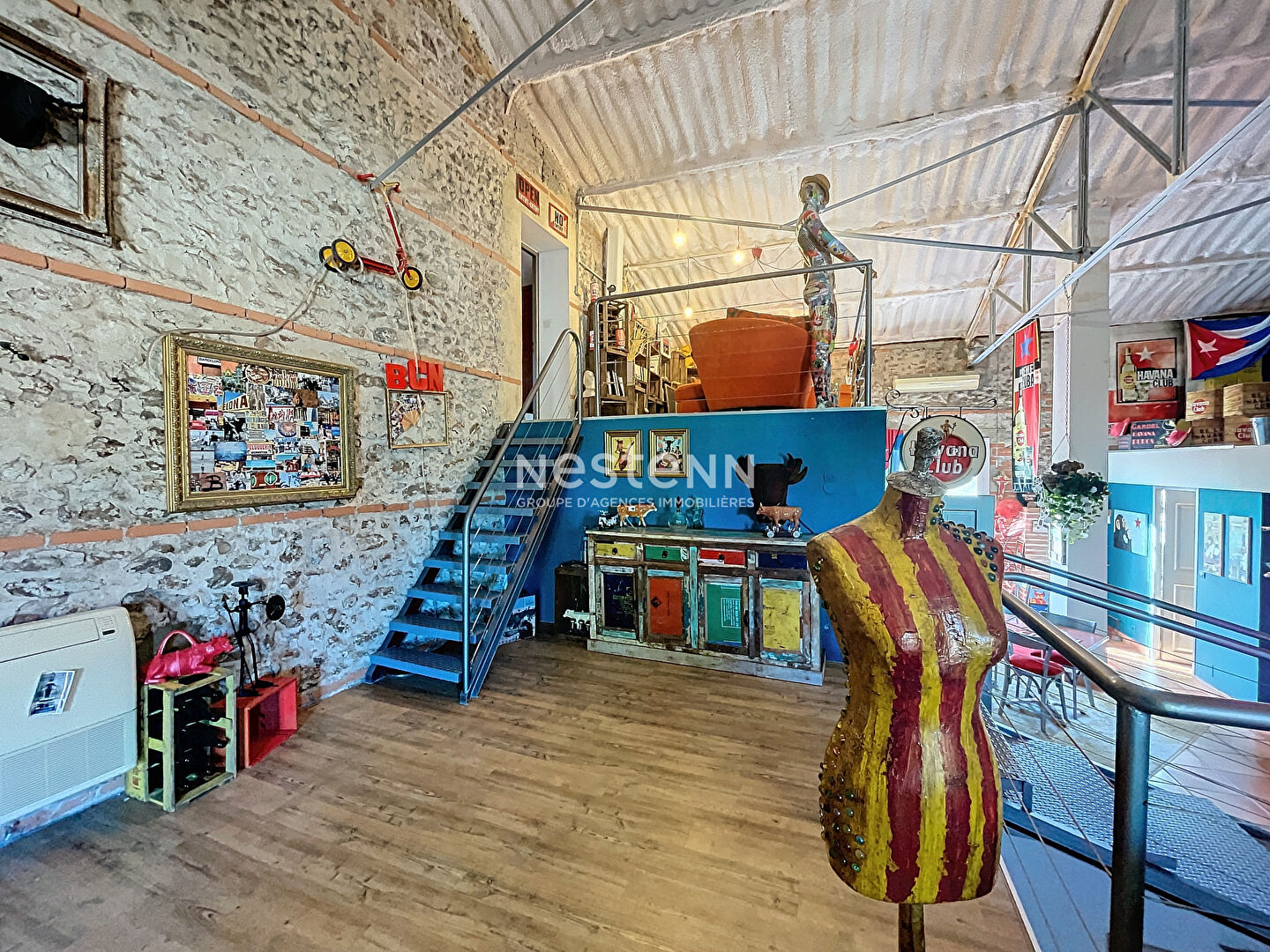 Mas Atypique au charme d'antan et sa partie Loft Industiel sur Argelès-Sur-Mer