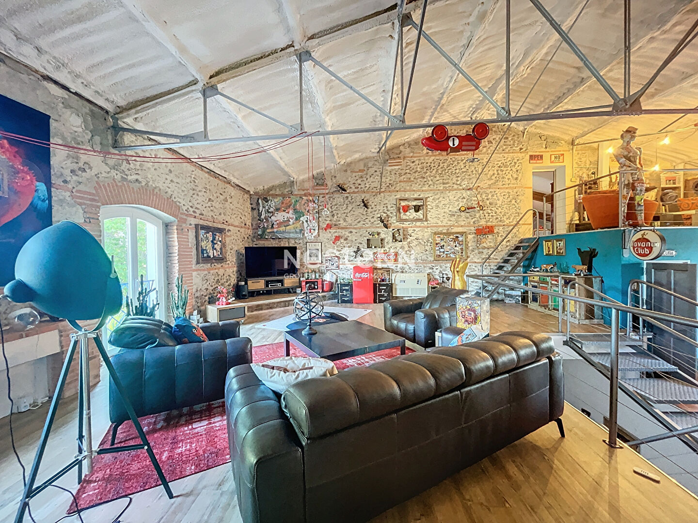 Mas Atypique au charme d'antan et sa partie Loft Industiel sur Argelès-Sur-Mer