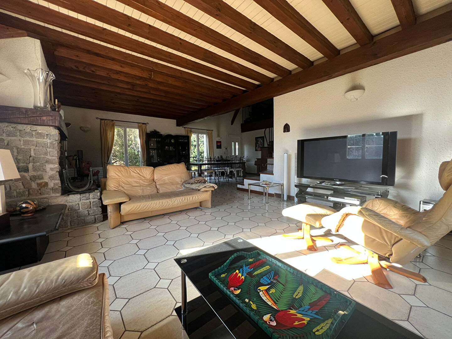 A Mornant (69) : Grande maison de 254 m² avec terrasses, terrain 2428 m² + piscine